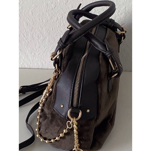 Juicy Couture The Key To Juicy Satchel Crossbody Chocolate Velvet Charm NEW - Picture 6 of 15